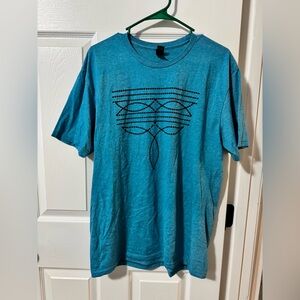 Gildan Teal Western T-Shirt